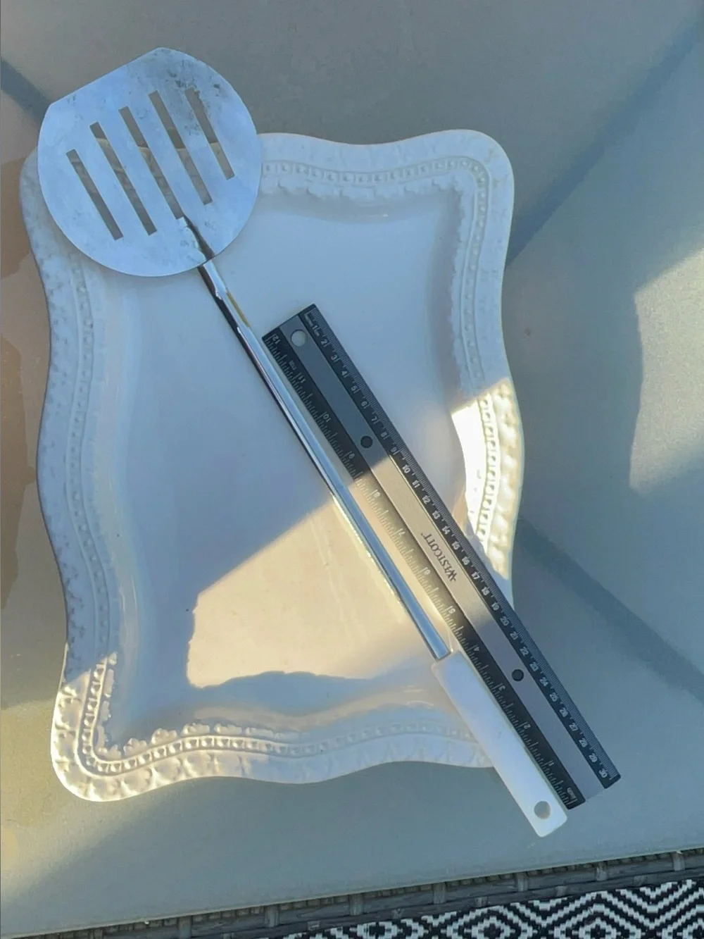 Vintage Hoan 14 inch Long Reach Stainless Steel Slotted Spatula Flipper